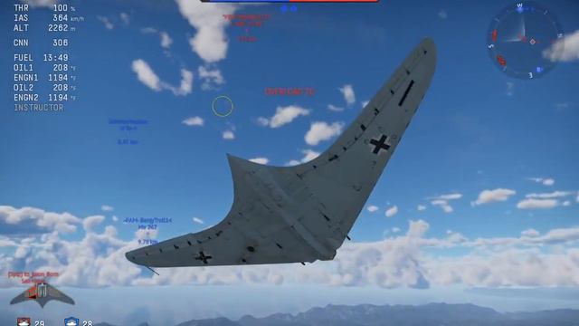 German UFO Technology - Ho229 War Thunder Jet Gameplay - Schaef1971 смотреть онлайн