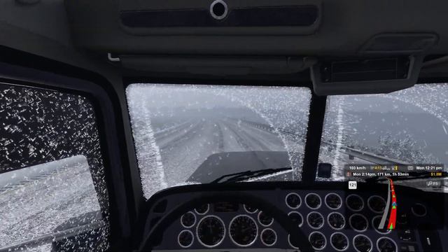 Loud Engine Braking During Snow Storm | Texas DLC | American Truck Simulator | Ep 39 смотреть онлайн