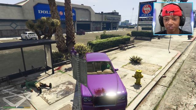 FRANKLIN JOINS BALLAS GANG IN GTA 5!!! смотреть онлайн