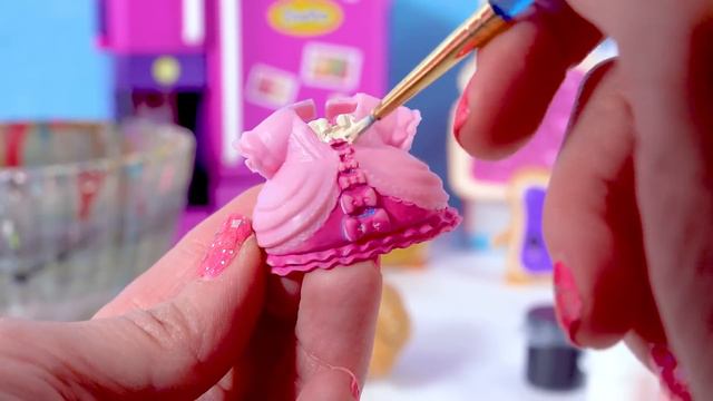 LOL Surprise Peanut Butter & Jelly BFF Doll DIY Craft Makeover Painting Video смотреть онлайн