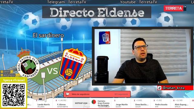 El partido Racing Santander -Deportivo Eldense En directo . #LaLiga #Laligahypermotion #RacingElde смотреть онлайн