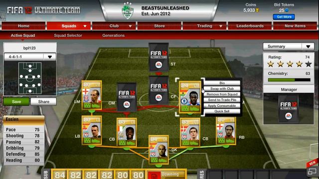 BPL Squad Builder Fifa 12 смотреть онлайн