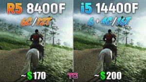 Ryzen 5 8400F vs Core i5 14400F - Test in 8 Games