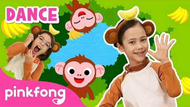 Monkey | Dance Along | Kids Rhymes | Let's Dance Together! | Pinkfong Songs смотреть онлайн