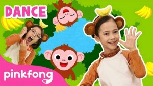 Monkey | Dance Along | Kids Rhymes | Let's Dance Together! | Pinkfong Songs
