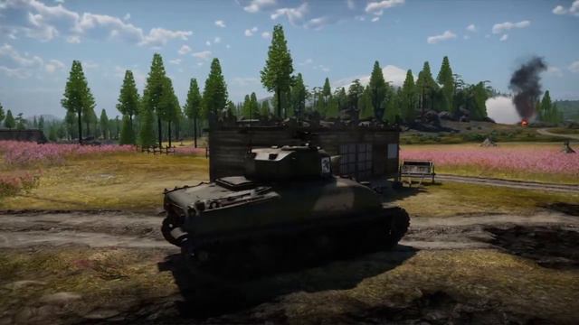 War Thunder M4 Sherman charge and defend смотреть онлайн