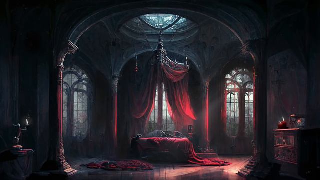 Vampire Dark Romance Piano - Dark Academia - Music with Rain - Melancholic Relaxing Ambience смотреть онлайн