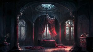 Vampire Dark Romance Piano - Dark Academia -  Music with Rain - Melancholic Relaxing Ambience