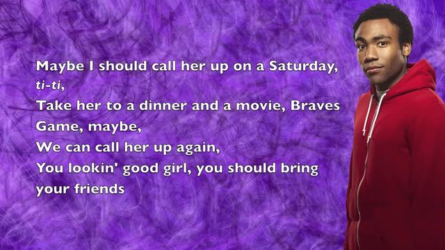 Childish Gambino - Girls Look Better - Lyrics смотреть онлайн