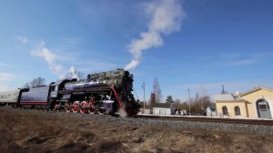 [RZD] LV-0522 steam locomotive, Vyazhishe - Rogavka strech