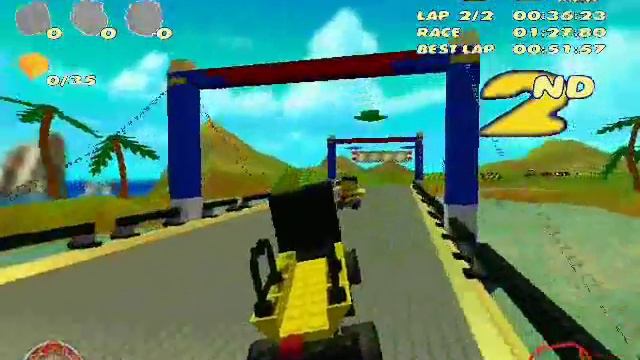 Playing Lego Racers 2 - Part 2 - Workman Fred смотреть онлайн