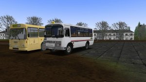 OMSI 2. ПАЗ 32054 2014. Карта провинциалка, маршрут 32