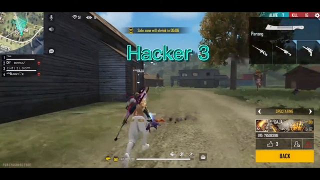 I Meet Hacker In Free Fire | Auto Headshot Free Fire Hack | Speed Player  Hacker In Free Fire Ranke