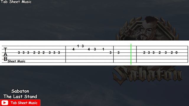 Sabaton - The Last Stand Guitar Tutorial | TAB смотреть онлайн