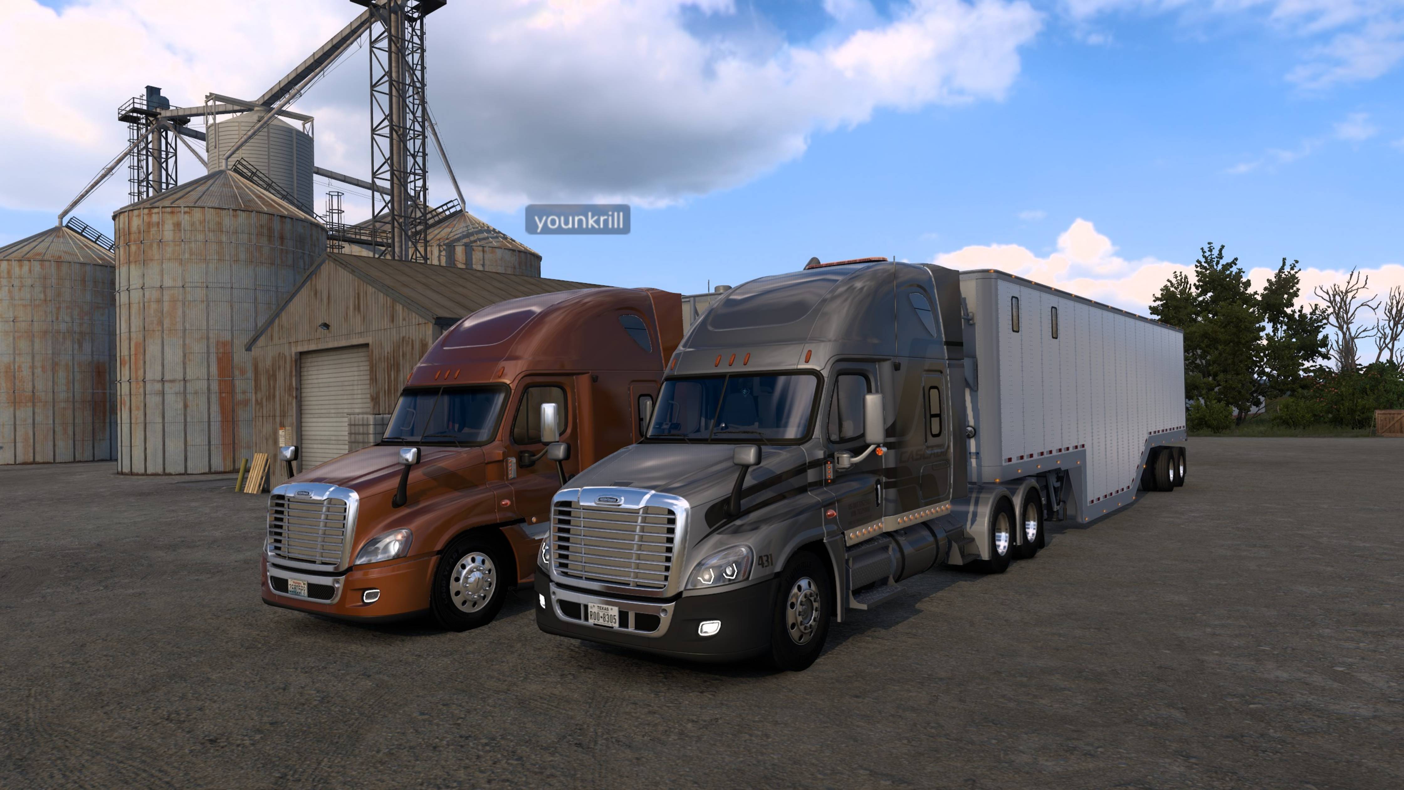 American Truck Simulator. Конвой с Жекой. Возим щепу смотреть онлайн