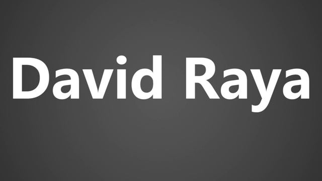 How To Pronounce David Raya смотреть онлайн