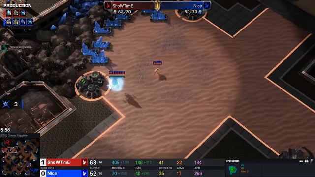Starcraft II DreamHack Masters 2022 Valencia Jul2 Nice(P) v ShoWTimE(P) Game 1 ESL Cosmic Sapphire смотреть онлайн