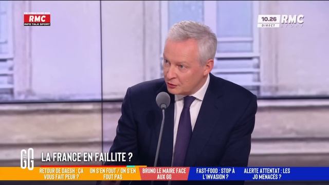 Bruno Le Maire, ministre de l'Economie, face aux GG смотреть онлайн