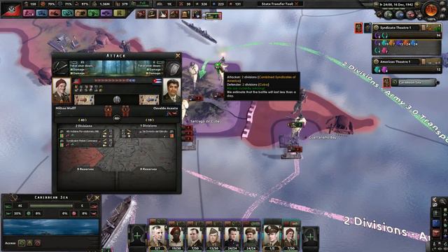 The Cuban Crisis - Hearts of Iron 4 - Combined Syndicates of America:For The Revolution! #16 смотреть онлайн