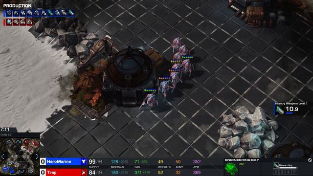 Starcraft 2: HeRoMaRinE [T] v Trap [P] - New Maps Revealed! смотреть онлайн
