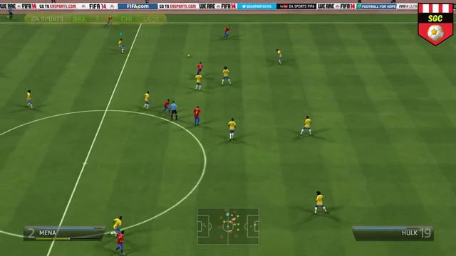 FIFA Football Gameplay || Brazil vs Chile (HD) || Brazil Conquest by ( 11- 1) || Soccer Gaming Club смотреть онлайн