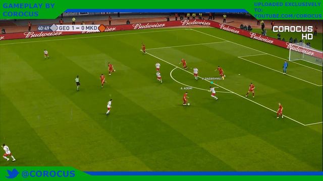 Georgia vs North Macedonia | 2020-21 UEFA Nations League | PES 2020 смотреть онлайн