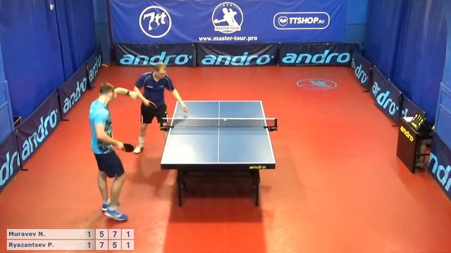 Настольный теннис матч 080619 1 Муравьев Николай Рязанцев Павел смотреть онлайн