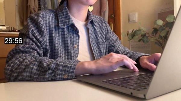 1 hour STUDY WITH ME at home, night time | no music, real time, macbook keyboard asmr