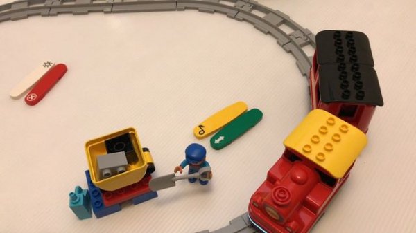 LEGO Duplo Steam Train 10874/レゴ デュプロ きかんしゃ デラックス 10874 電車を組み立てて走らせたよ!!