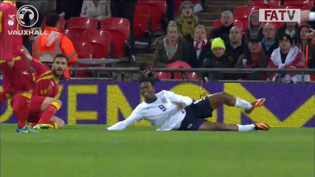 Daniel Sturridge wins and scores penalty vs Montenegro 4-1, World Cup qualifir смотреть онлайн