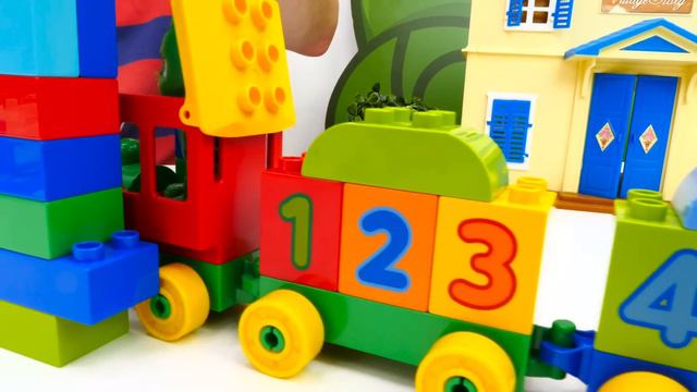Video e giochi per bambini. Video con i treni Lego. смотреть онлайн