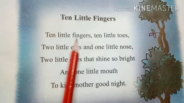 Ten little fingers ten little toes || Rhyme for kids смотреть онлайн