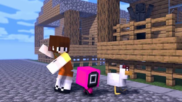 MONSTER SCHOOL : CHICKEN WING SQUID GAME NEW VERSION - MINECRAFT ANIMATION смотреть онлайн