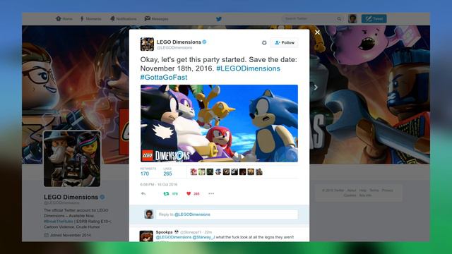 SHADOW, TAILS, KNUCKLES, & BIG Confirmed In LEGO Dimensions! смотреть онлайн