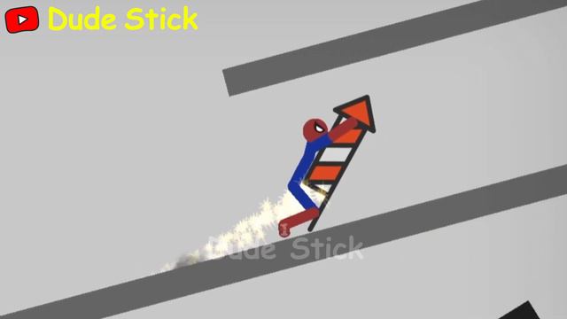 Real Spiderman Vs Stickman Fails | Stickman Dismounting Funny Moments | Dude Stick