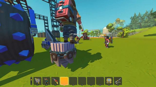 Who Can Build the Best One Wheel Drift Racer? (Scrap Mechanic Multiplayer Monday) смотреть онлайн