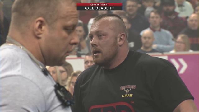 Axle Deadlift battle, Britain's Strongest Man 2020 смотреть онлайн