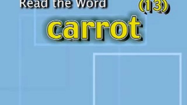 Food Words Part 4 of 6 - Read the Word.