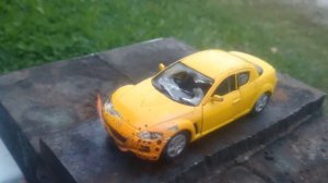 Toy car crusher. Приключение игрушек. Горит машинка. Улетное видео!