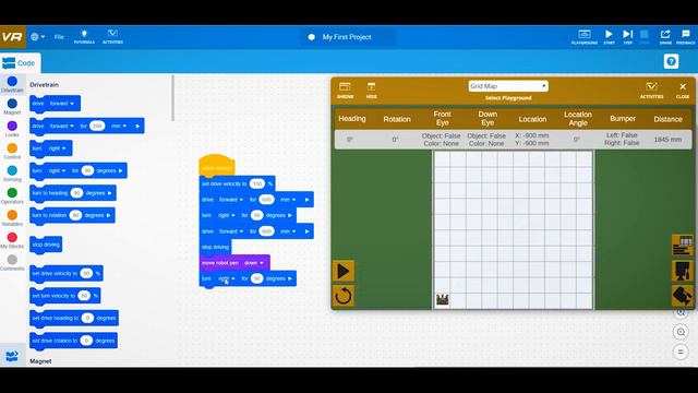 Виртуальная робототехника. VEXcode VR. Урок 3 смотреть онлайн