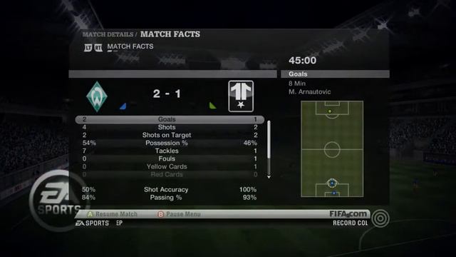 FIFA 2011 League Tournament | Match Day 9 Werder Bremen Vs World XI смотреть онлайн