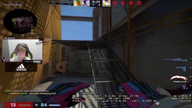 MONESY PLAYS FACEIT ON MIRAGE AND VERTIGO