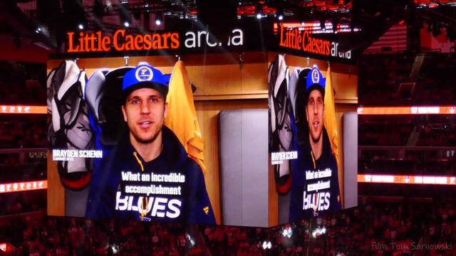 David #Perron 1000th Game as a #redwings , celebration at LCA, Detroit #lgrw смотреть онлайн
