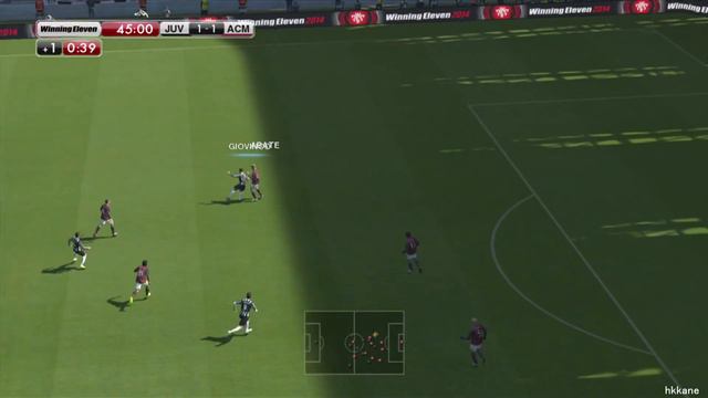 Pro Evolution Soccer 2014 Juventus F.C. VS AC Milan XBOX360 Gameplay смотреть онлайн