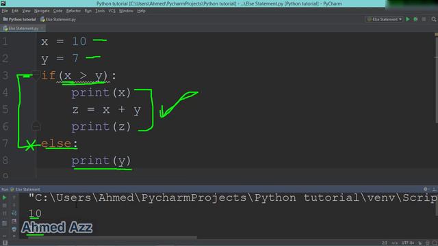 16.Python tutorial Else Statement العباره الشرطيه смотреть онлайн