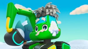 Buster Goes to a Rainbow Car Wash | Go Buster's Adventures | Kids Cartoons