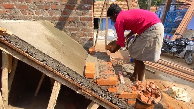 Techniques of Stairs_Outside Brick Stairs Fast and Easy Build for House|Stairs Construction смотреть онлайн