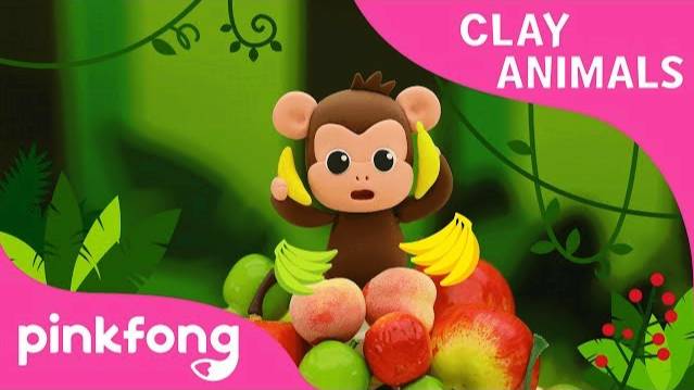 How to make Monkey with Clay | Clay Animals | Monkey Bananas | Pinkfong Clay Time смотреть онлайн