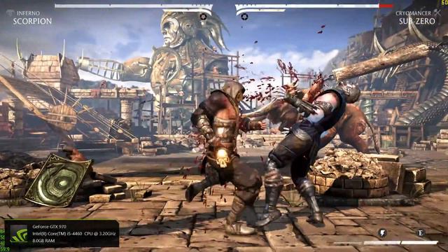 Mortal Kombat X 2k gameplay 60 fps gtx 970 Testing scorpion's jumbo смотреть онлайн