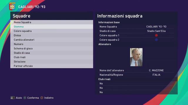 eFootball PES 2021: Cagliari '92-'93 classic team (PS5) смотреть онлайн